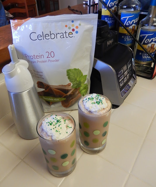 Chocolate Mint Protein Balls and Shakes