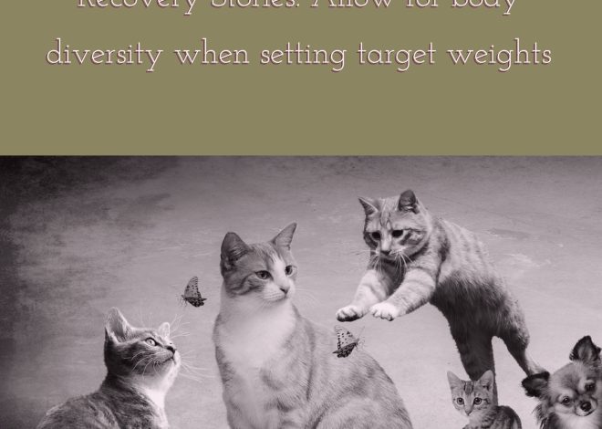 Recovery Stories: Allow for body diversity when setting target weights